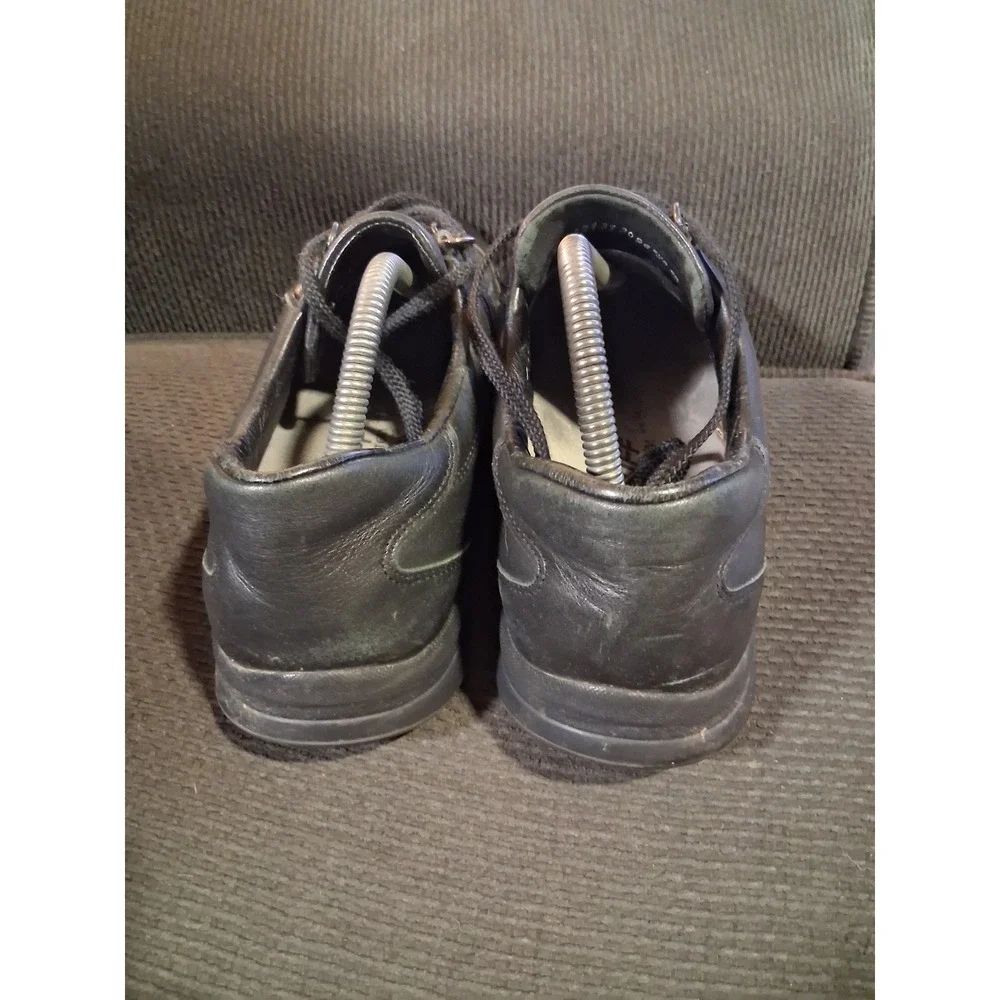 Mephisto Mens‎ Black Leather Lace-Up Shoes Size US 9